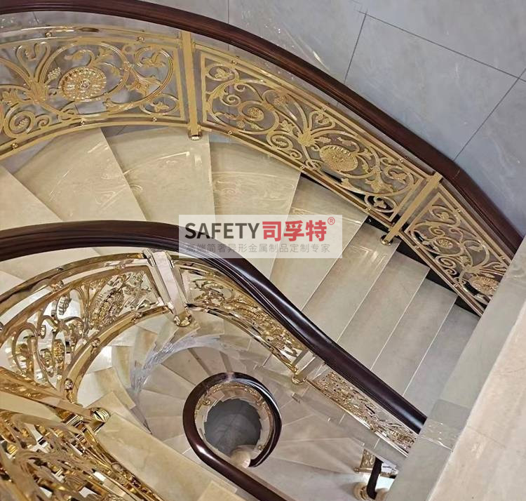 銅藝雕刻欄桿扶手，輕奢時尚，溫馨典雅(圖4)