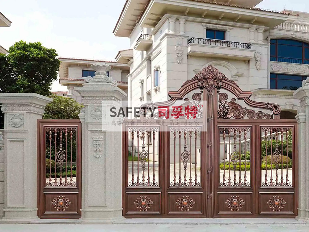 別墅大門用什么材質好？[別墅銅門，鋁藝別墅大門](圖6)